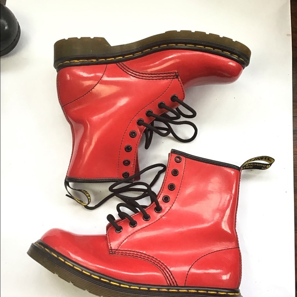 Dr. Martens Shoes - Dr martens cherry red patent leather size 8 womens